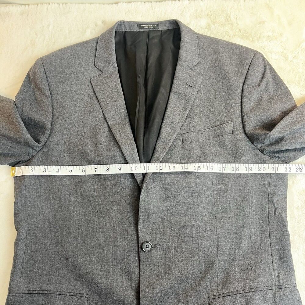 John Varvatos Blazer Dark Gray SOHO Fit Wool Men’s 44R - Picture 11 of 13